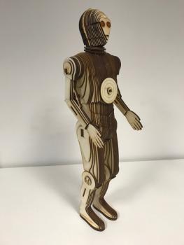 Star Wars - C-3PO Laser Cut model in wood